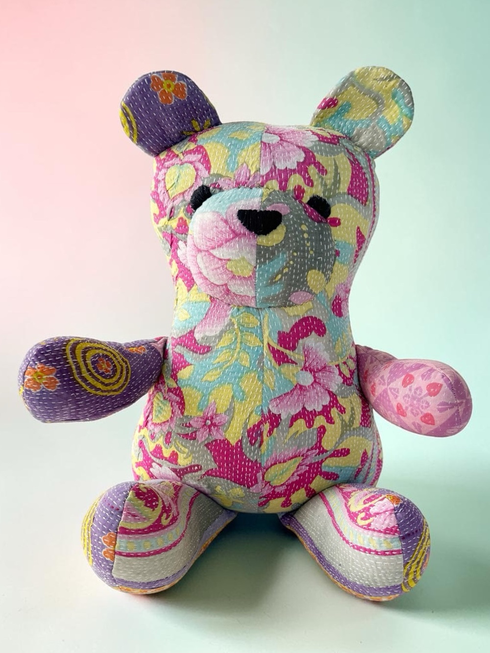 Free People Vintage Kantha Quilt Bear in Floral | NWT